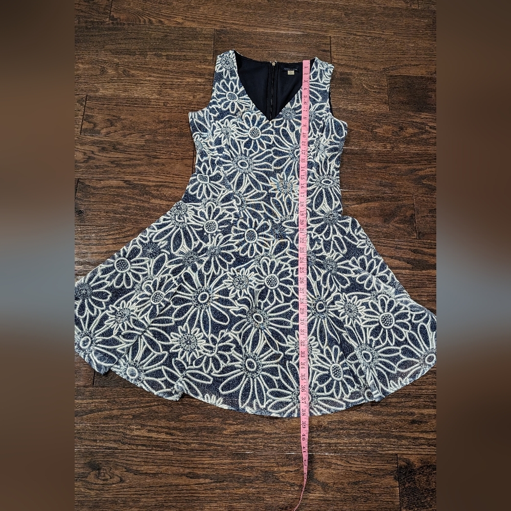 Tommy Hilfiger Fit And Flare Sleeveless Dress Daisy Print Midi - Picture 7 of 9